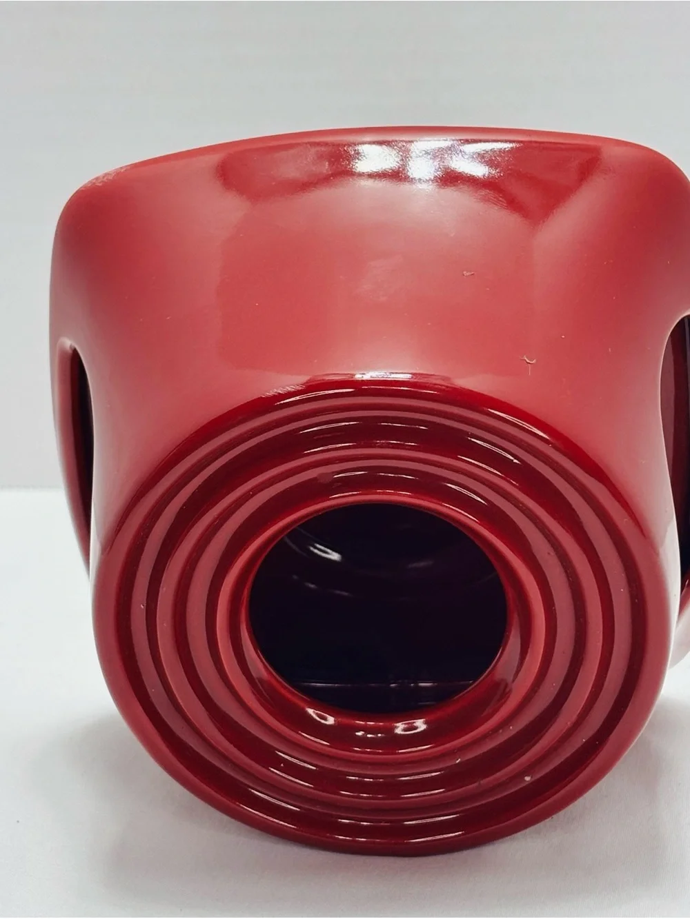 Deep Red Ceramic Wax Melt Warmer Base- Home Accents